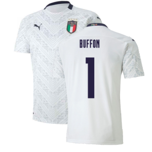 2020-2021 Italy Away Puma Football Shirt (Kids) (BUFFON 1)