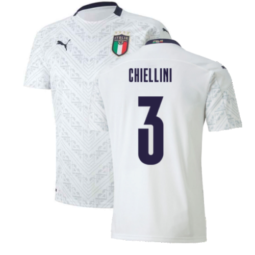 2020-2021 Italy Away Puma Football Shirt (Kids) (CHIELLINI 3)