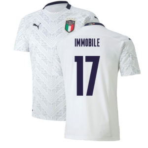 2020-2021 Italy Away Puma Football Shirt (Kids) (IMMOBILE 17)