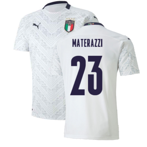 2020-2021 Italy Away Puma Football Shirt (Kids) (MATERAZZI 23)