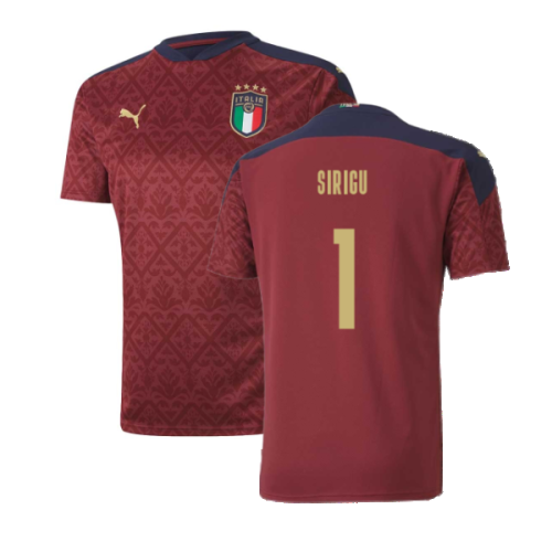 2020-2021 Italy Goalkeeper Shirt (Cordovan) (SIRIGU 1)