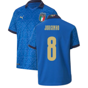 2020-2021 Italy Home Puma Football Shirt (Kids) (JORGINHO 8)