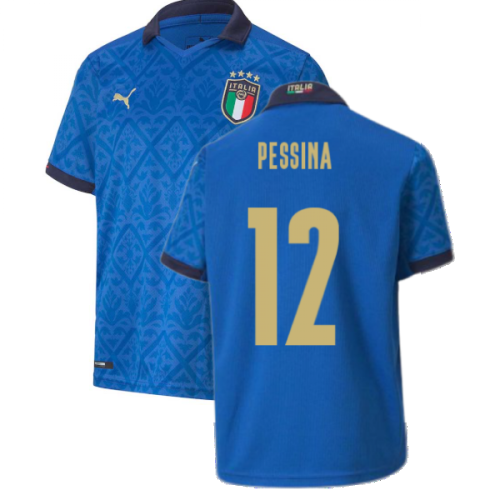 2020-2021 Italy Home Puma Football Shirt (Kids) (PESSINA 12)