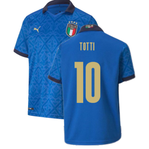 2020-2021 Italy Home Puma Football Shirt (Kids) (TOTTI 10)