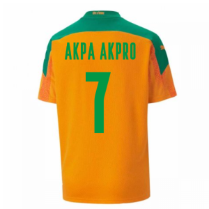 2020-2021 Ivory Coast Home Shirt (Kids) (AKPA AKPRO 7)