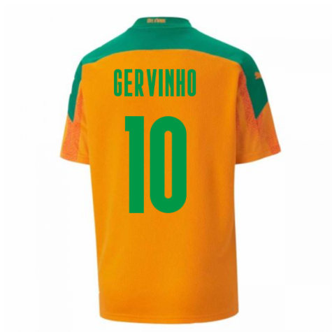 2020-2021 Ivory Coast Home Shirt (Kids) (GERVINHO 10)