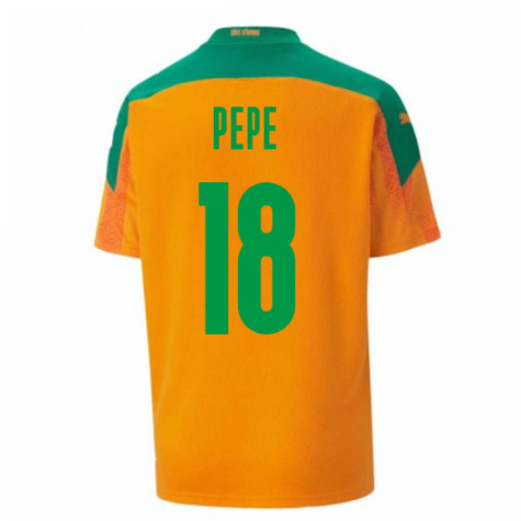 2020-2021 Ivory Coast Home Shirt (Kids) (PEPE 18)