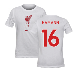 2020-2021 Liverpool Evergreen Crest Tee (White) - Kids (HAMANN 16)