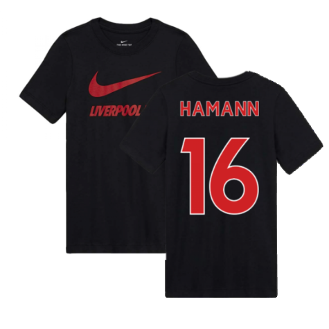 2020-2021 Liverpool Ground Tee (Black) - Kids (HAMANN 16)