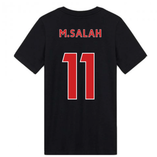 2020-2021 Liverpool Ground Tee (Black) - Kids (M.SALAH 11)