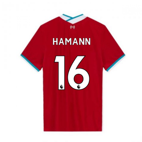 2020-2021 Liverpool Vapor Home Shirt (HAMANN 16)