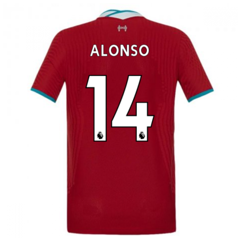 2020-2021 Liverpool Vapor Home Shirt (Kids) (ALONSO 14)