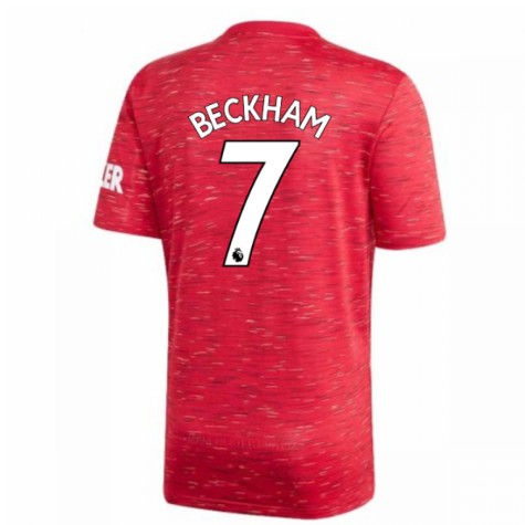 2020-2021 Man Utd Adidas Home Football Shirt (BECKHAM 7)