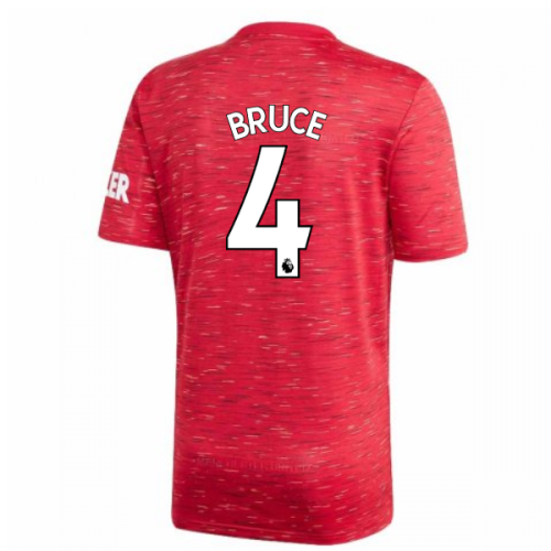 2020-2021 Man Utd Adidas Home Football Shirt (BRUCE 4)