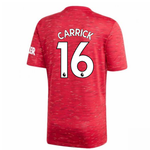 2020-2021 Man Utd Adidas Home Football Shirt (CARRICK 16)