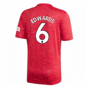 2020-2021 Man Utd Adidas Home Football Shirt (Kids) (EDWARDS 6)