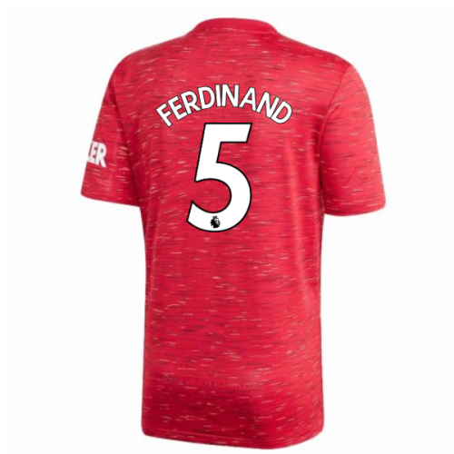 2020-2021 Man Utd Adidas Home Football Shirt (Kids) (FERDINAND 5)