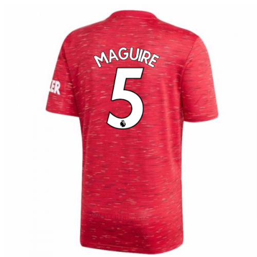 2020-2021 Man Utd Adidas Home Football Shirt (MAGUIRE 5)