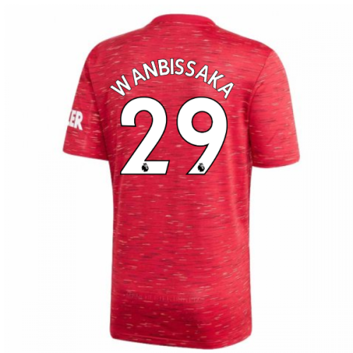 2020-2021 Man Utd Adidas Home Football Shirt (WAN-BISSAKA 29)