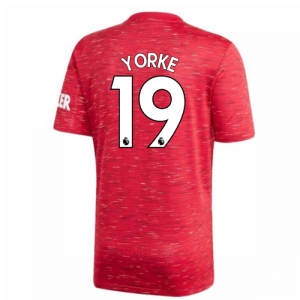 2020-2021 Man Utd Adidas Home Football Shirt (YORKE 19)