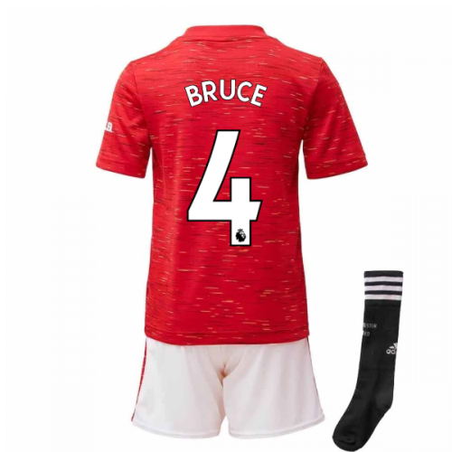 2020-2021 Man Utd Adidas Home Little Boys Mini Kit (BRUCE 4)