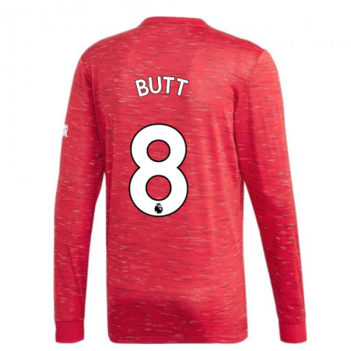 2020-2021 Man Utd Adidas Home Long Sleeve Shirt (BUTT 8)