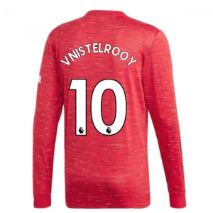 2020-2021 Man Utd Adidas Home Long Sleeve Shirt (V.NISTELROOY 10)