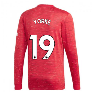 2020-2021 Man Utd Adidas Home Long Sleeve Shirt (YORKE 19)