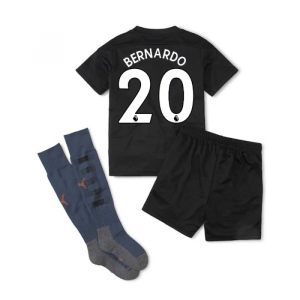 2020-2021 Manchester City Away Little Boys Mini Kit (BERNARDO 20)