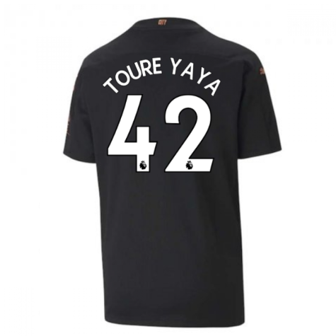 2020-2021 Manchester City Puma Away Football Shirt (Kids) (TOURE YAYA 42)