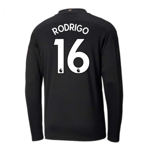 2020-2021 Manchester City Puma Away Long Sleeve Shirt (Kids) (RODRIGO 16)