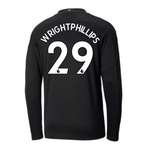 2020-2021 Manchester City Puma Away Long Sleeve Shirt (Kids) (WRIGHT-PHILLIPS 29)