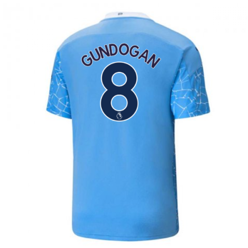 2020-2021 Manchester City Puma Home Football Shirt (GUNDOGAN 8)