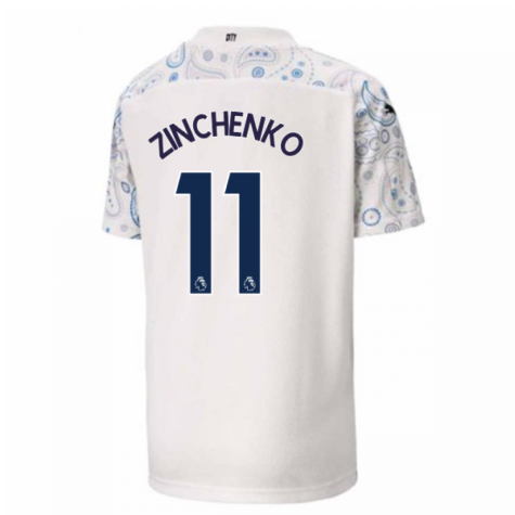 2020-2021 Manchester City Puma Third Football Shirt (Kids) (ZINCHENKO 11)