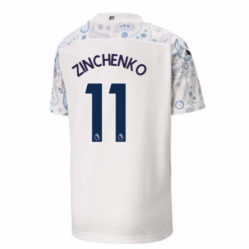 2020-2021 Manchester City Puma Third Football Shirt (Kids) (ZINCHENKO 11)