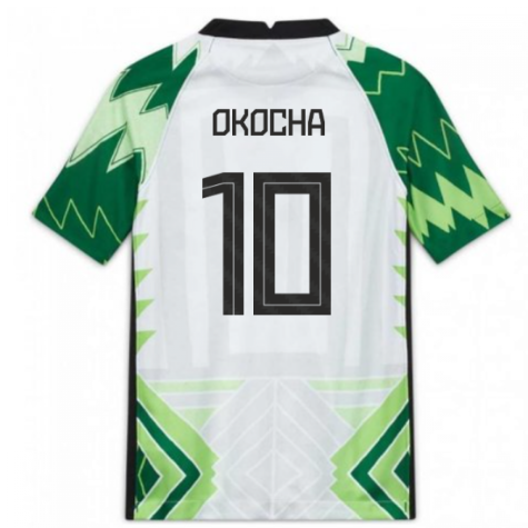 2020-2021 Nigeria Home Shirt (Kids) (OKOCHA 10)