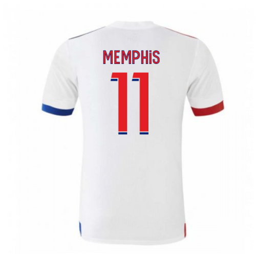 2020-2021 Olympique Lyon Adidas Home Football Shirt (Kids) (MEMPHIS 11)