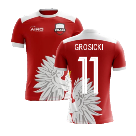 2024-2025 Poland Away Concept Football Shirt (Grosicki 11) - Kids