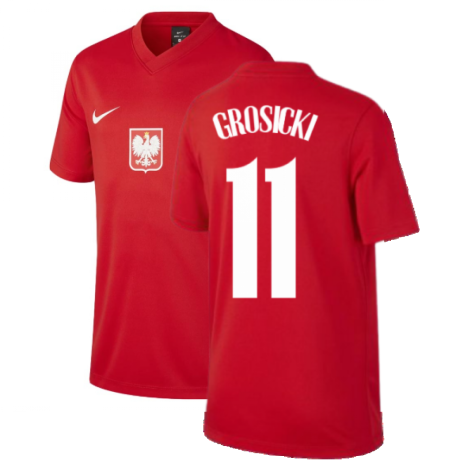 2020-2021 Poland Away Supporters Jersey (Kids) (GROSICKI 11)