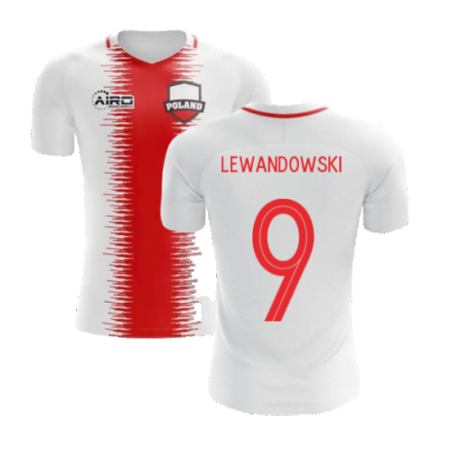 2024-2025 Poland Home Concept Football Shirt (Lewandowski 9) - Kids