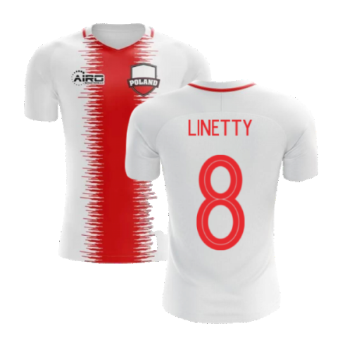 2024-2025 Poland Home Concept Football Shirt (Linetty 8) - Kids