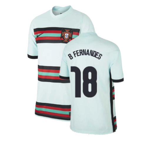 2020-2021 Portugal Away Nike Football Shirt (Kids) (B.Fernandes 8)