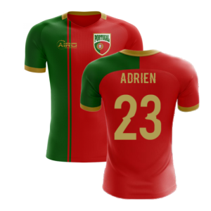 2024-2025 Portugal Flag Home Concept Football Shirt (Adrien 23) - Kids