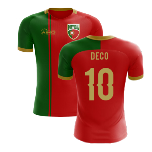 2024-2025 Portugal Flag Home Concept Football Shirt (Deco 10) - Kids