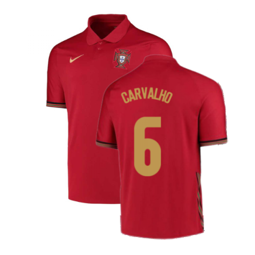 2020-2021 Portugal Home Nike Football Shirt (CARVALHO 6)