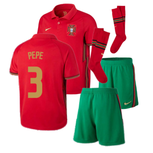 2020-2021 Portugal Home Nike Mini Kit (PEPE 3)