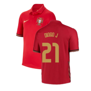 2020-2021 Portugal Home Nike Shirt (Kids) (DIOGO J. 21)