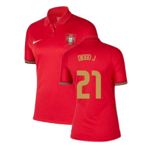 2020-2021 Portugal Home Nike Womens Shirt (DIOGO J. 21)