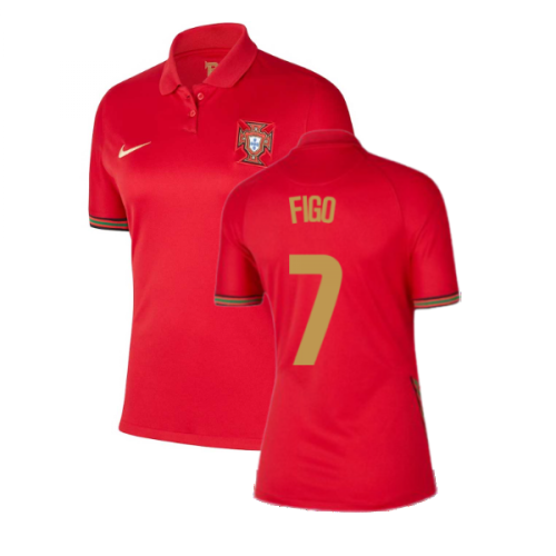 2020-2021 Portugal Home Nike Womens Shirt (FIGO 7)