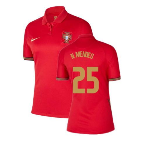 2020-2021 Portugal Home Nike Womens Shirt (N.MENDES 25)